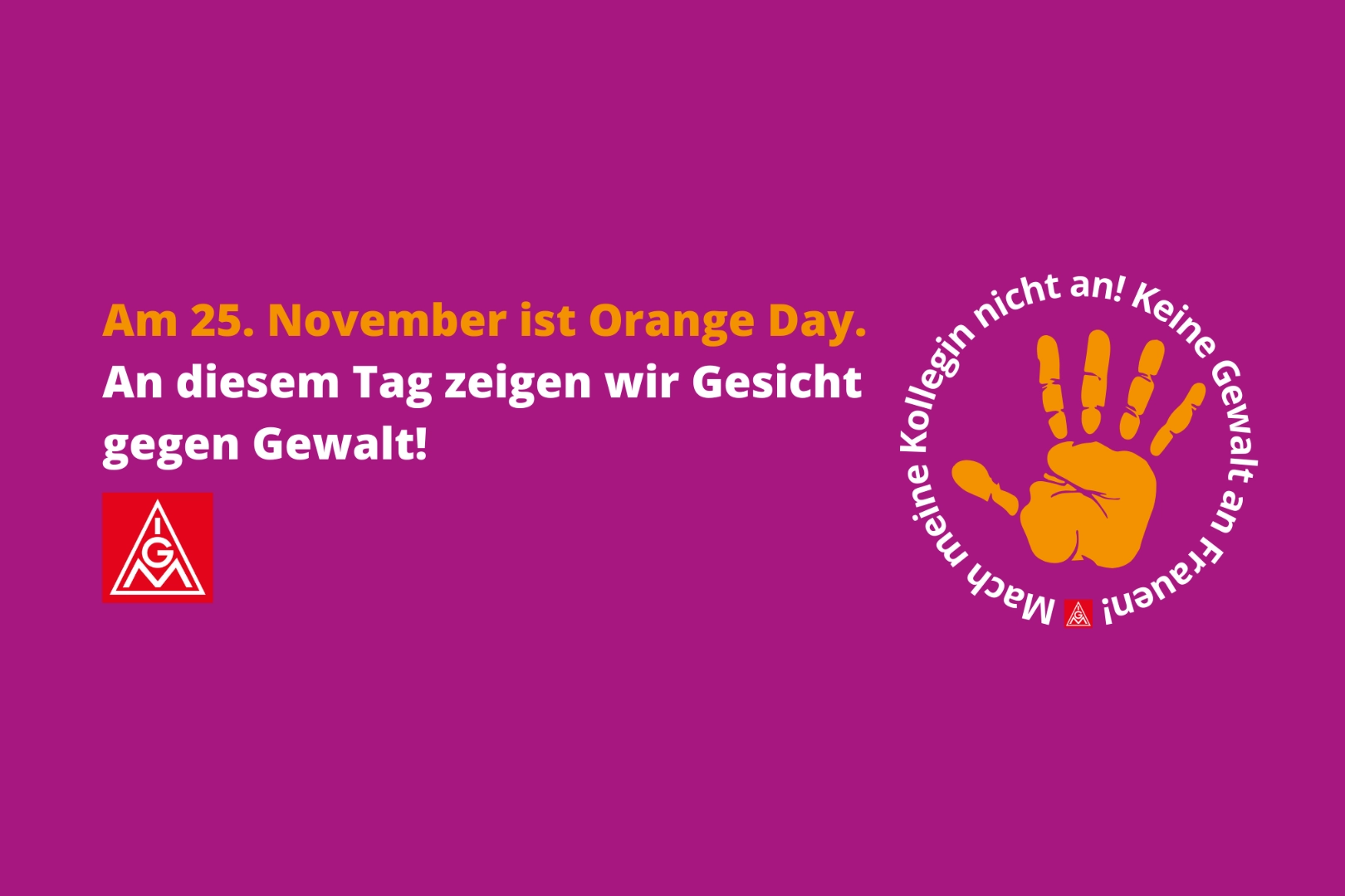 25.11. Tag gegen Gewalt gegen Frauen / Orange Day