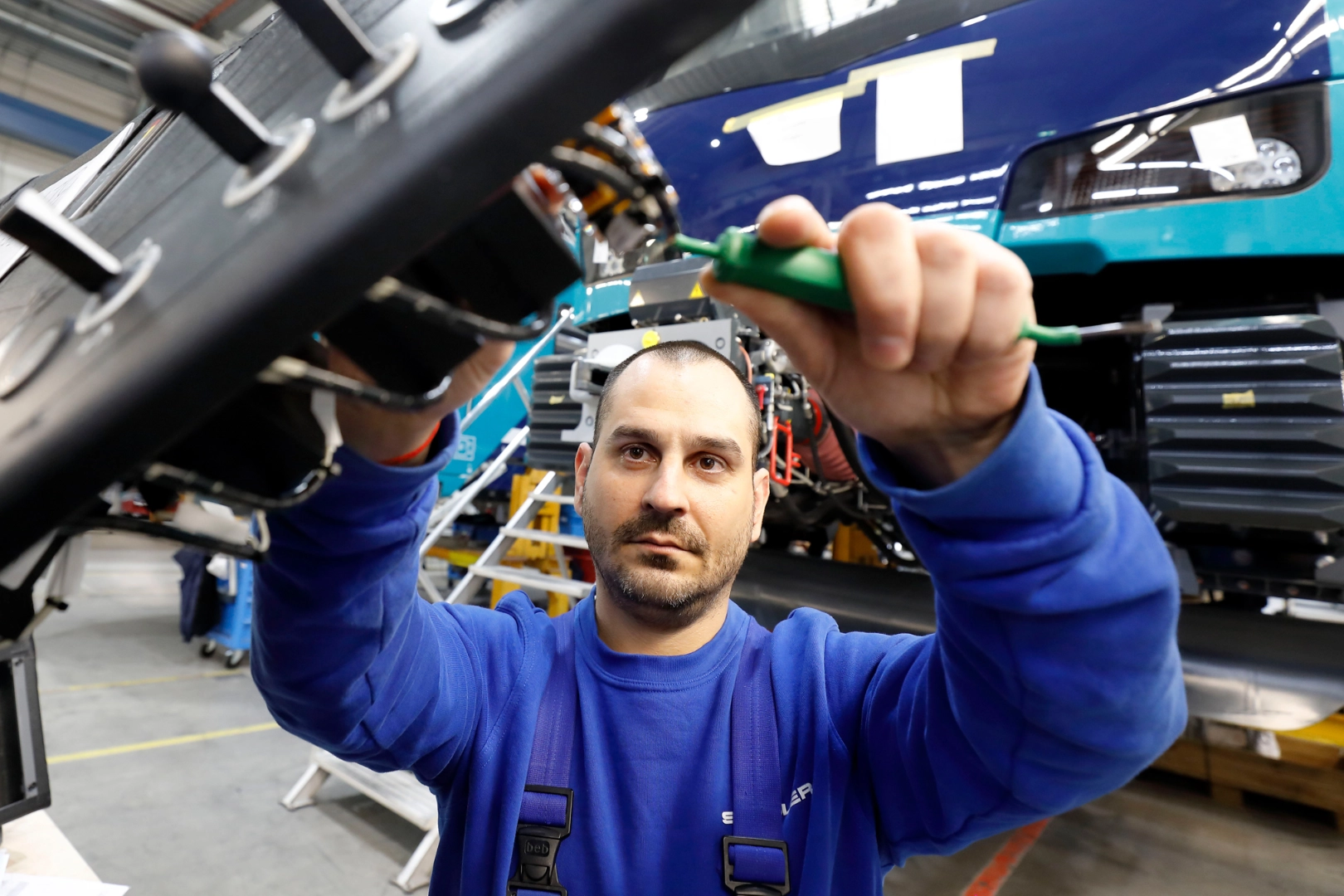 Peter Valev arbeitet bei Stadler Rail in Berlin
