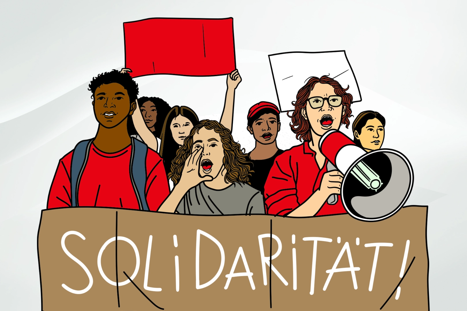 Illustration zur Solidar-Gemeinschaft IG Metall