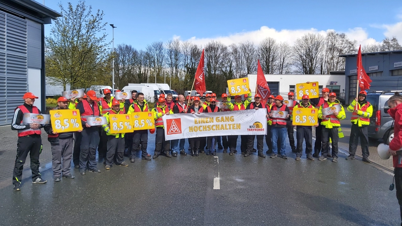 Kfz Warnstreiks bei der Firma Egon Senger GmbH