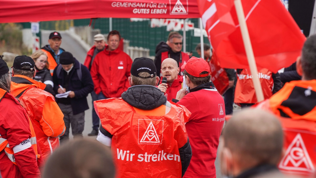 Warnstreik DFH und andere Betriebe in Simmern/Hunsrück