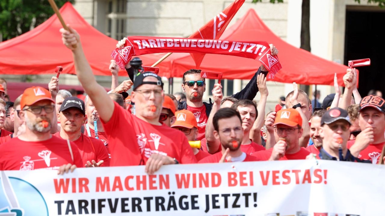 Vestas Kundgebung Windgipfel Berlin