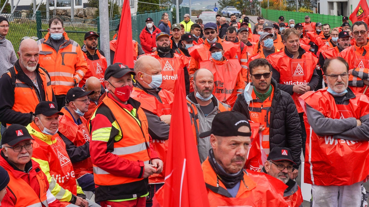 Warnstreik DFH und andere Betriebe in Simmern/Hunsrück