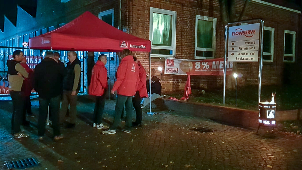 Warnstreik Flowserve SIHI Itzehoe TR MuE 2022