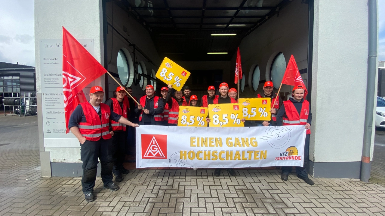 Kfz Warnstreiks bei der Firma Egon Senger GmbH