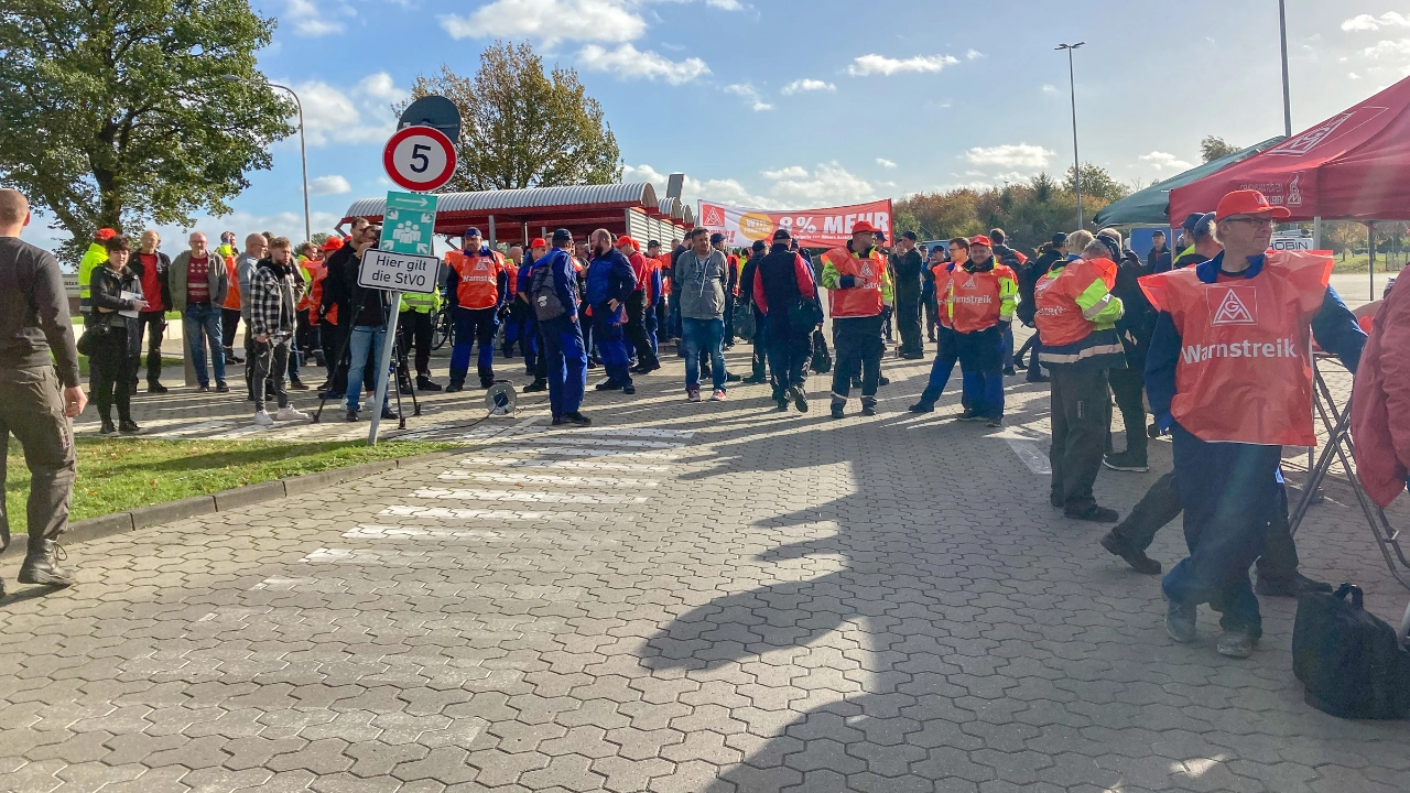 Warnstreiks Küste Tarifrunde M+E 2022
