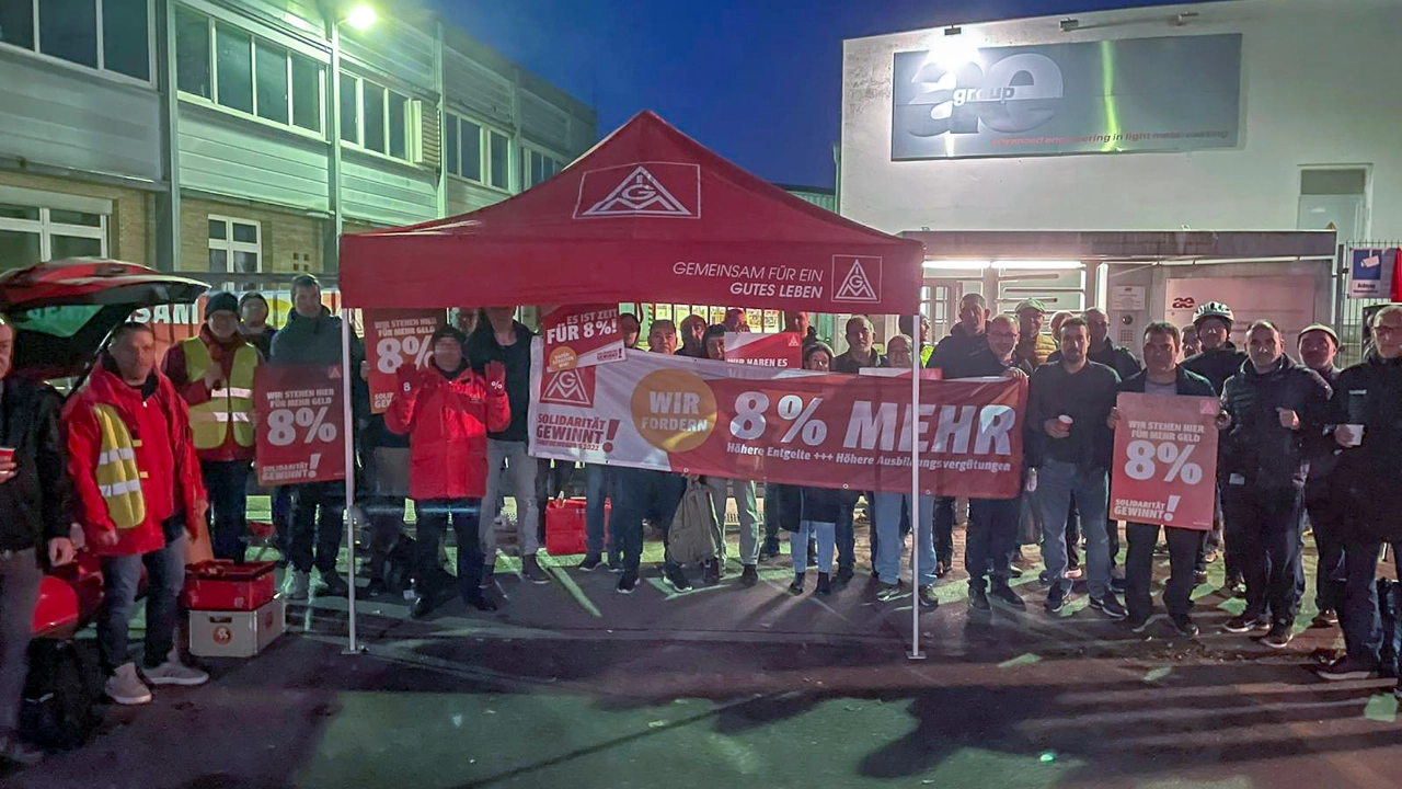 Warnstreiks Küste Tarifrunde M+E 2022