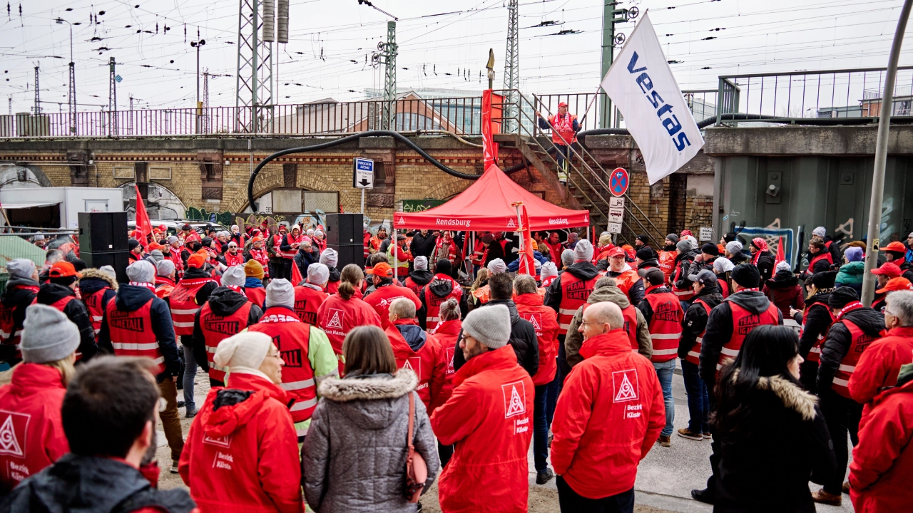 Fotos von der Vestas Kundgebung in Hamburg vom 