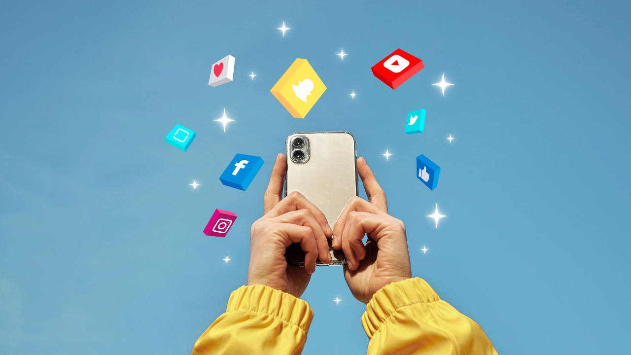 Social Media Kanäle Handy
