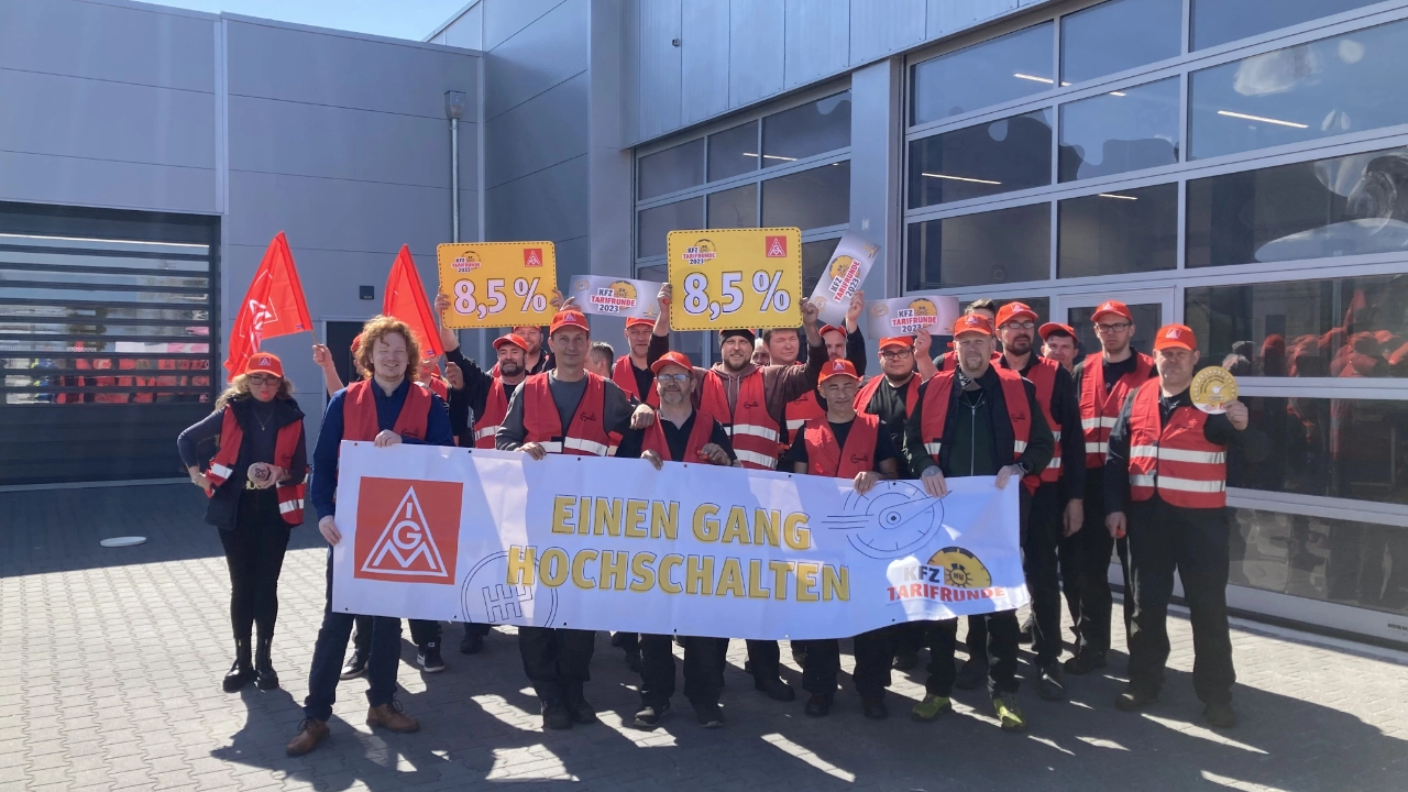 Kfz Warnstreiks bei der Firma Egon Senger GmbH