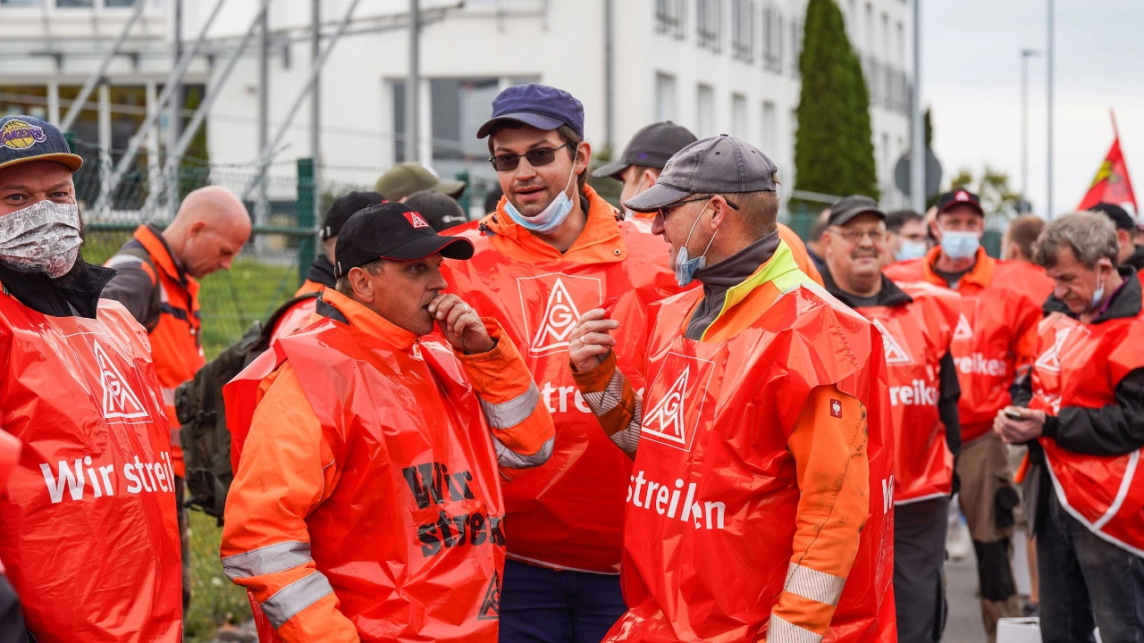 Warnstreik DFH und andere Betriebe in Simmern/Hunsrück