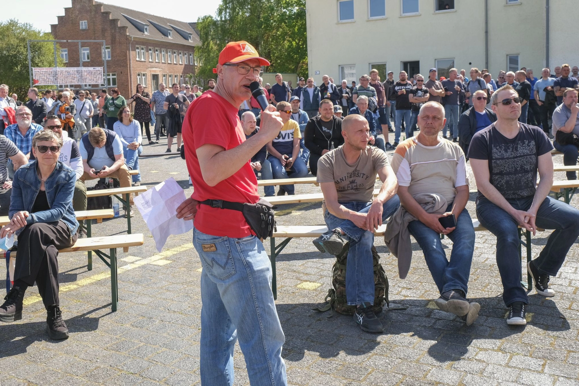 MV Werften Aktion am 9. Mai in Wismar
