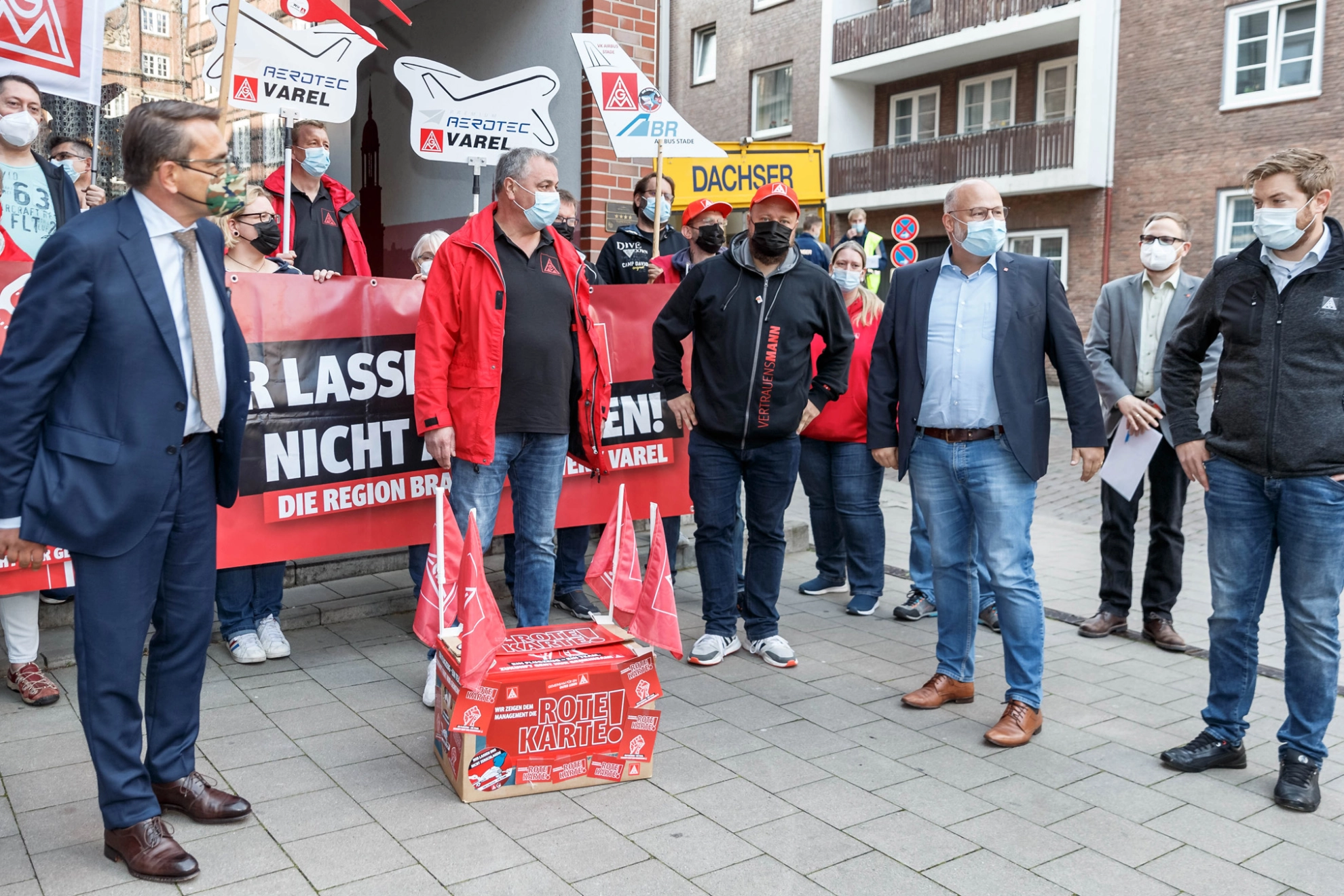 Start der Airbus-Tarifrunde 2021: Protestaktion zum Auftakt