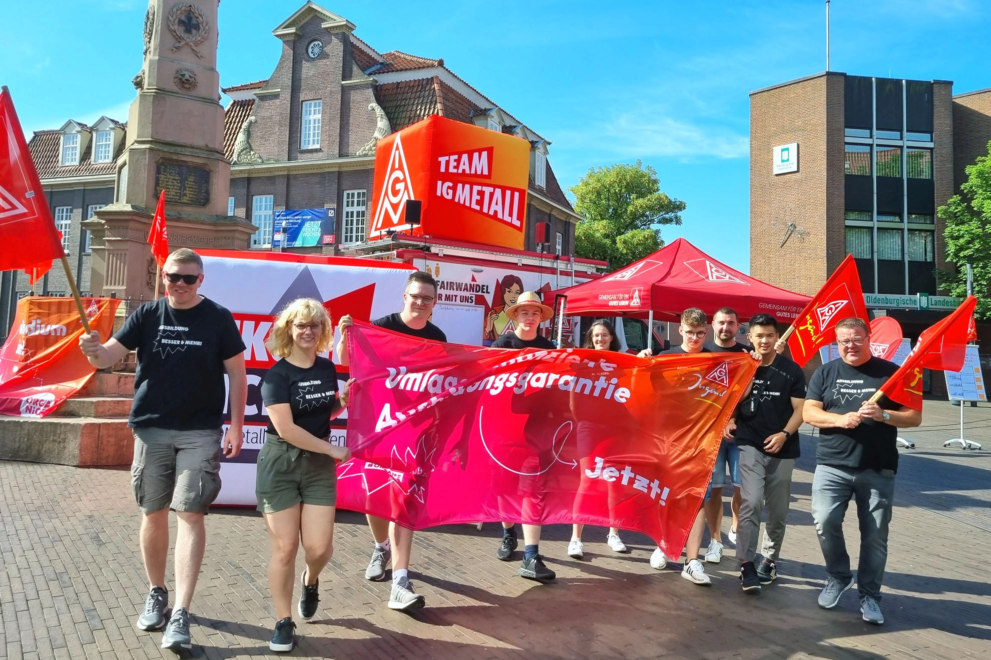 Aktion IG Metall Jugend Küste und Leer-Papenburg am 25. Juni 2022