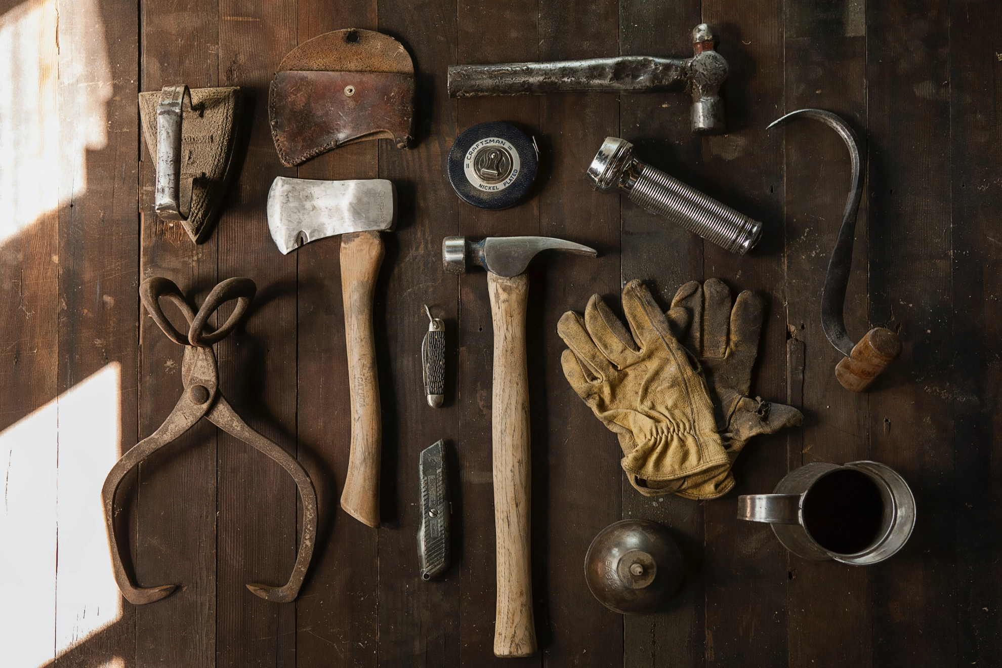 Werkzeug Werkbank Handwerk Hammer