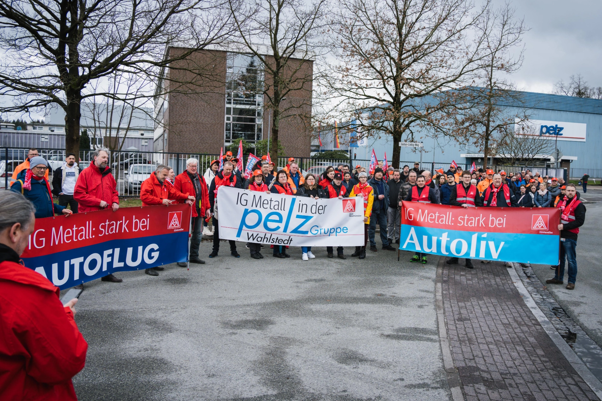 Warstreik bei der Firma Pelz