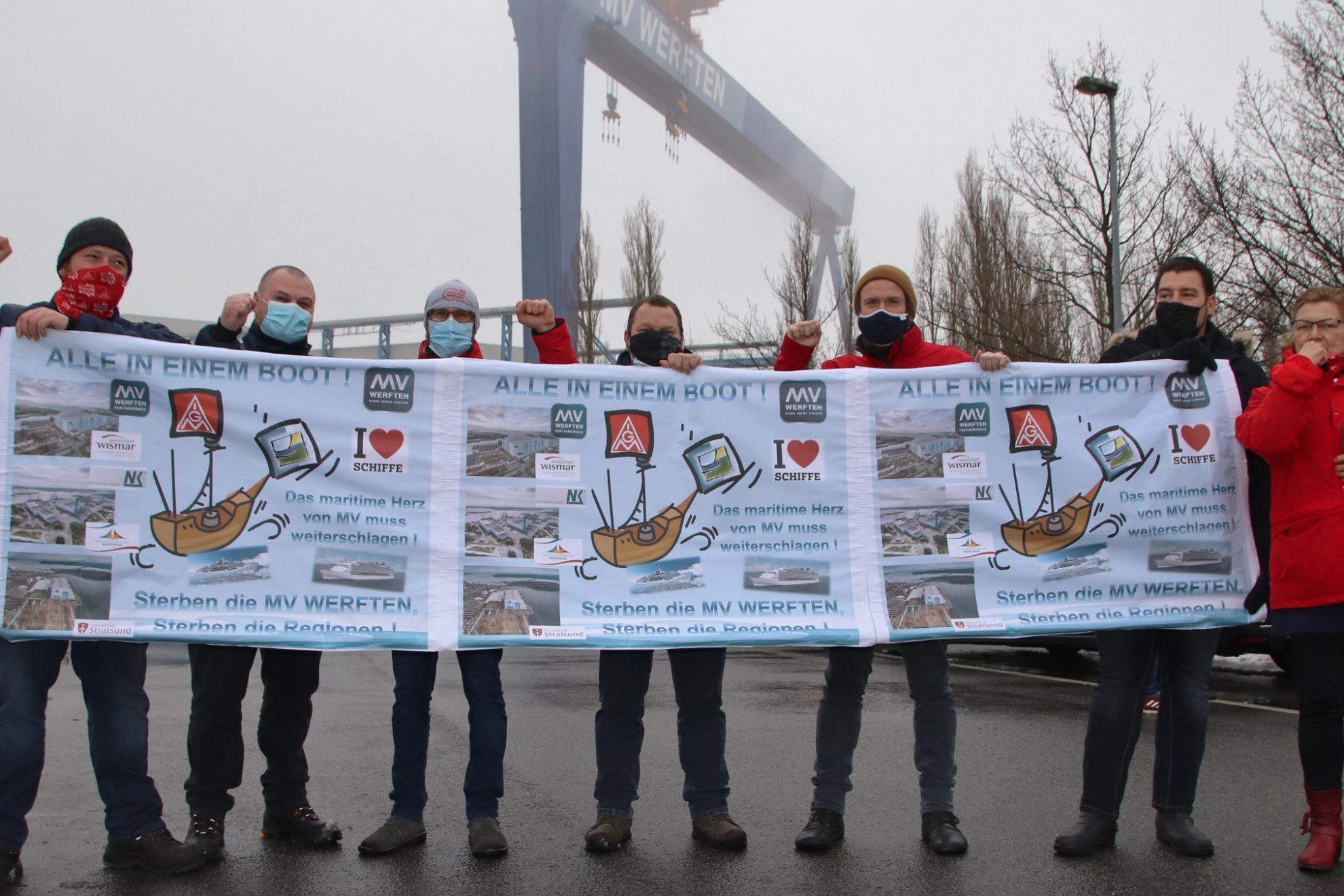 Aktionstag MV Werften Rostock