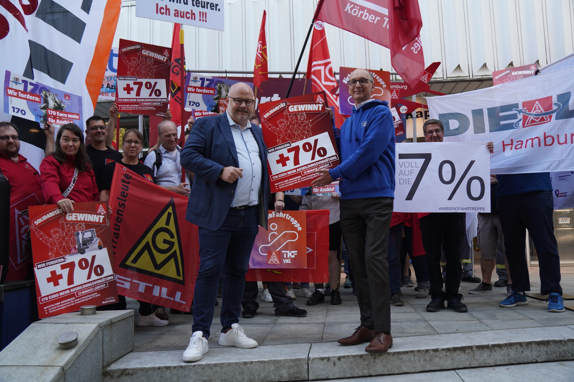 Übergabe der Forderung in Hamburg