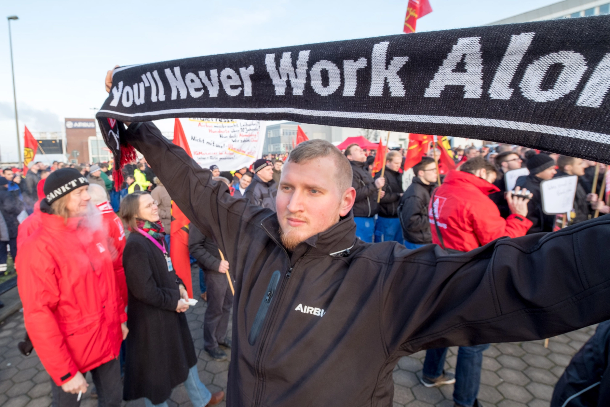Tarifrunde 2018: Aktion bei Airbus