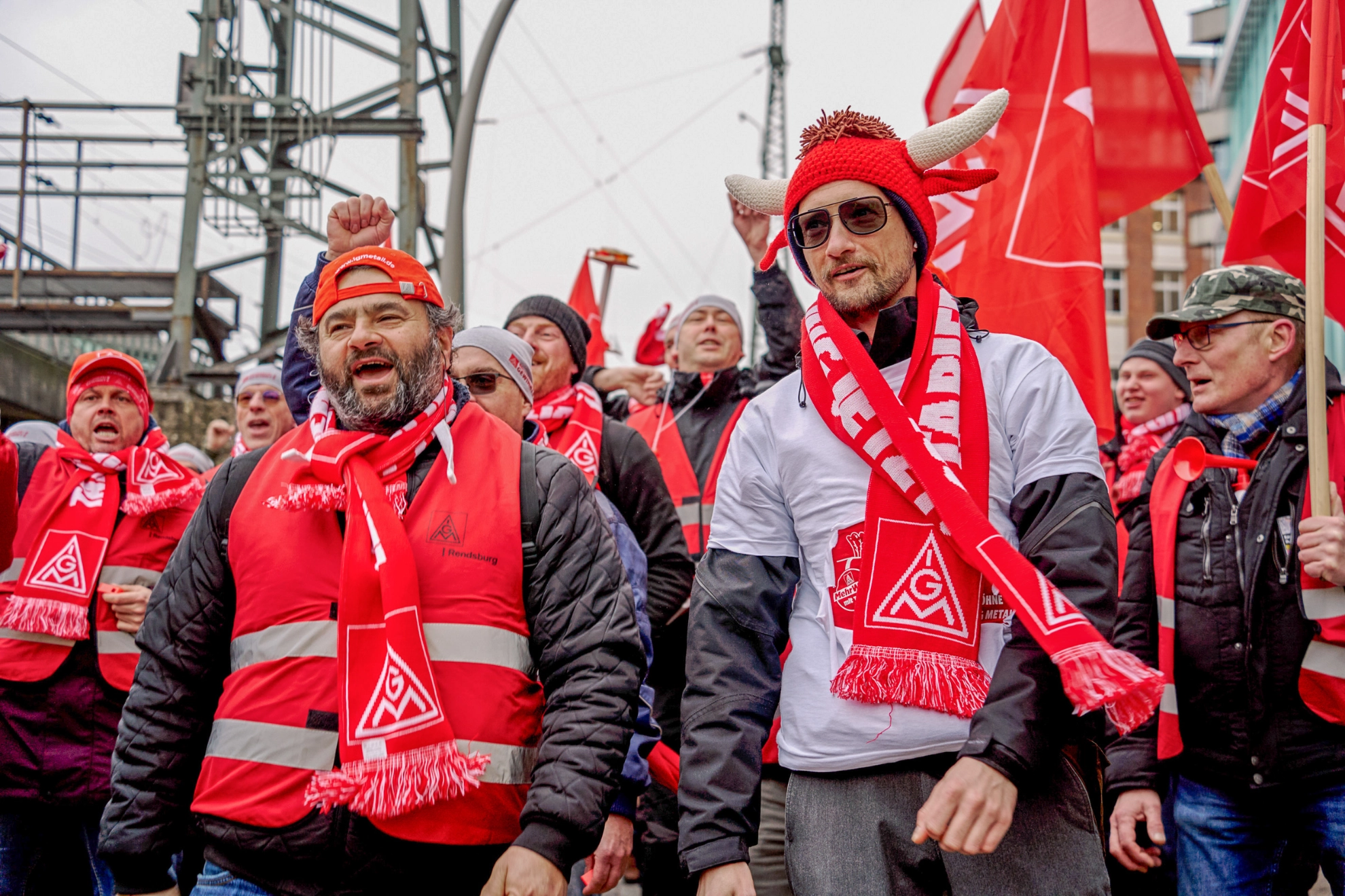 Vestas Kundgebung in Hamburg am 24. Januar 2023
