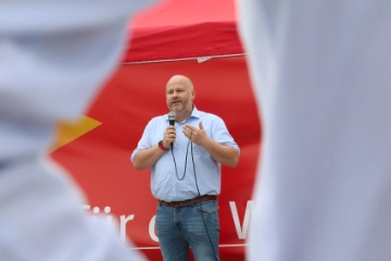 Nationale Maritime Konferenz: Proteste der IG Metall Küste in Rostock und vor zahlreichen Werften 
