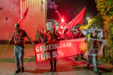 Warnstreiks in der Metall- und Elektroindustrie nehmen im Bezirk Küste an Fahrt auf