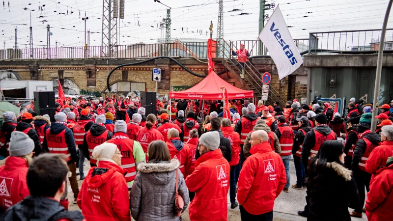 Fotos von der Vestas Kundgebung in Hamburg vom 