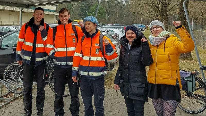 Warnstreik Küste Textil-Tarifrunde Pelz Wahlstedt