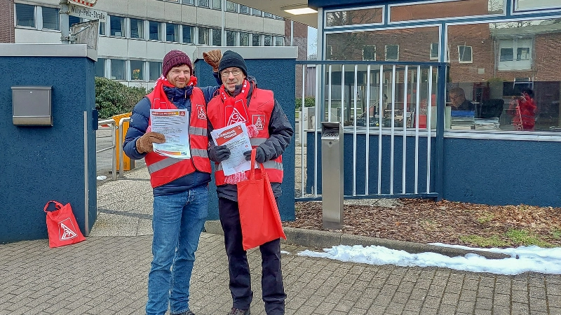 Warnstreik Küste Textil-Tarifrunde Pelz Wahlstedt