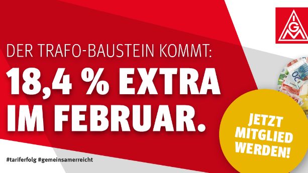 Banner T-Geld Metall- und Elektroindustrie