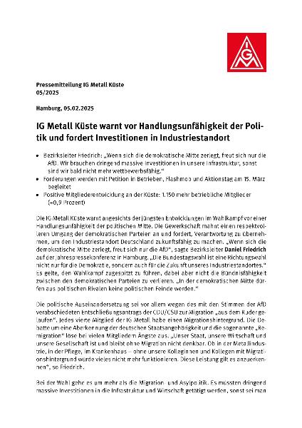 Jahrespressekonferenz 2025 - Handout