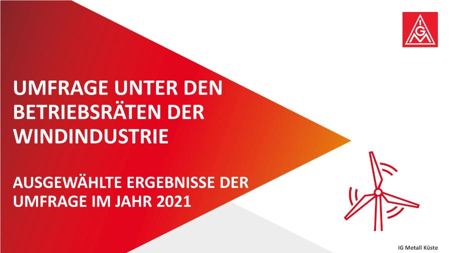 Befragung Windindustrie 2021: zentrale Ergebnisse