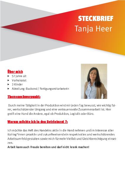 Listenplatz 01 - Tanja Heer