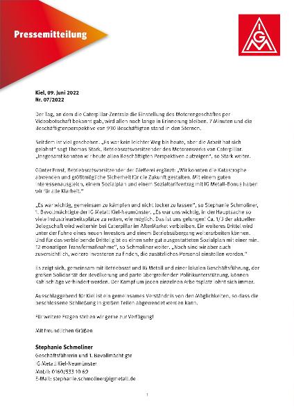 CATASTROPHE bei Caterpillar abgewendet - Ergebnis erzielt