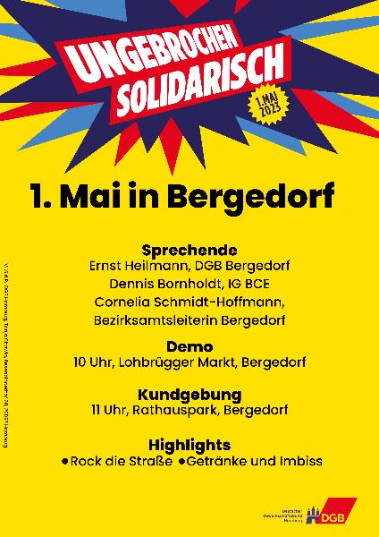 Aufruf zur Mai-Veranstaltung in Bergedorf
