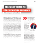 Diskussionspapier Gegen das Weiter-so - für einen neuen Aufbruch