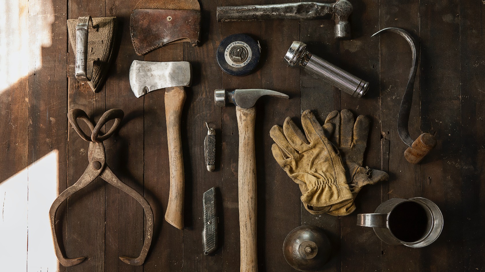 Werkzeug Werkbank Handwerk Hammer